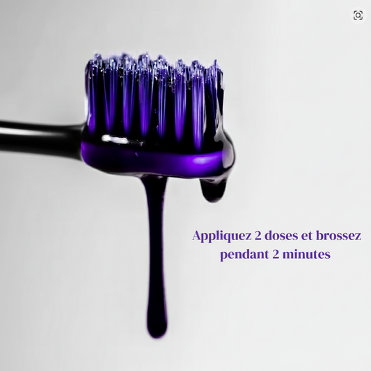 Dentifrice blanchissant violet